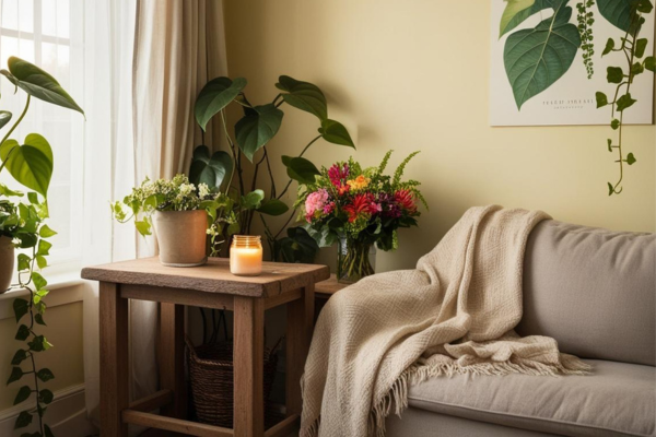 relaxing home with a fresh start